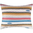 thumbnail image 1 of Barefoot Bungalow Painted Desert Southwestern Pillow Sham, Standard Size, Sapphire, 1 of 5