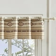 thumbnail image 1 of Barefoot Bungalow Phoenix Grommet-Top Southwestern Boho Grommet-Top Window Valance, Tan, 1 of 7