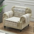 thumbnail image 1 of Barefoot Bungalow Phoenix Southwestern Boho Reversible Slipcover/Furniture Protector, Tan, Armchair, 1 of 5
