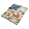 thumbnail image 1 of Barefoot Bungalow Willow Forest Friends Reversible Cotton-Filled Throw Blanket - Natural - 50 x 60 inches, 1 of 2