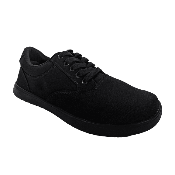 Barefoot Casual Sneakers Deep Black Cotton V1 size 28