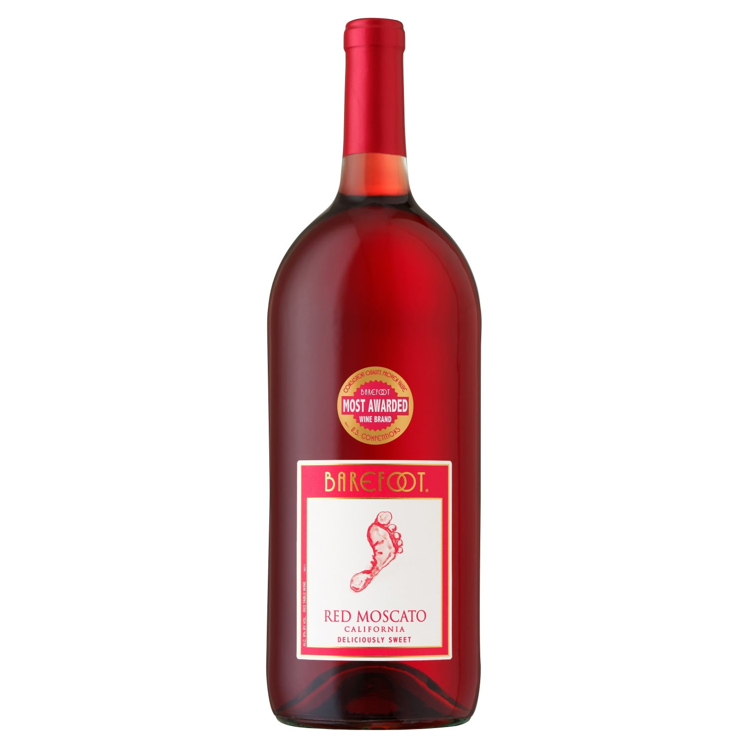 Barefoot Cellars Red Moscato Red Wine 1.5L