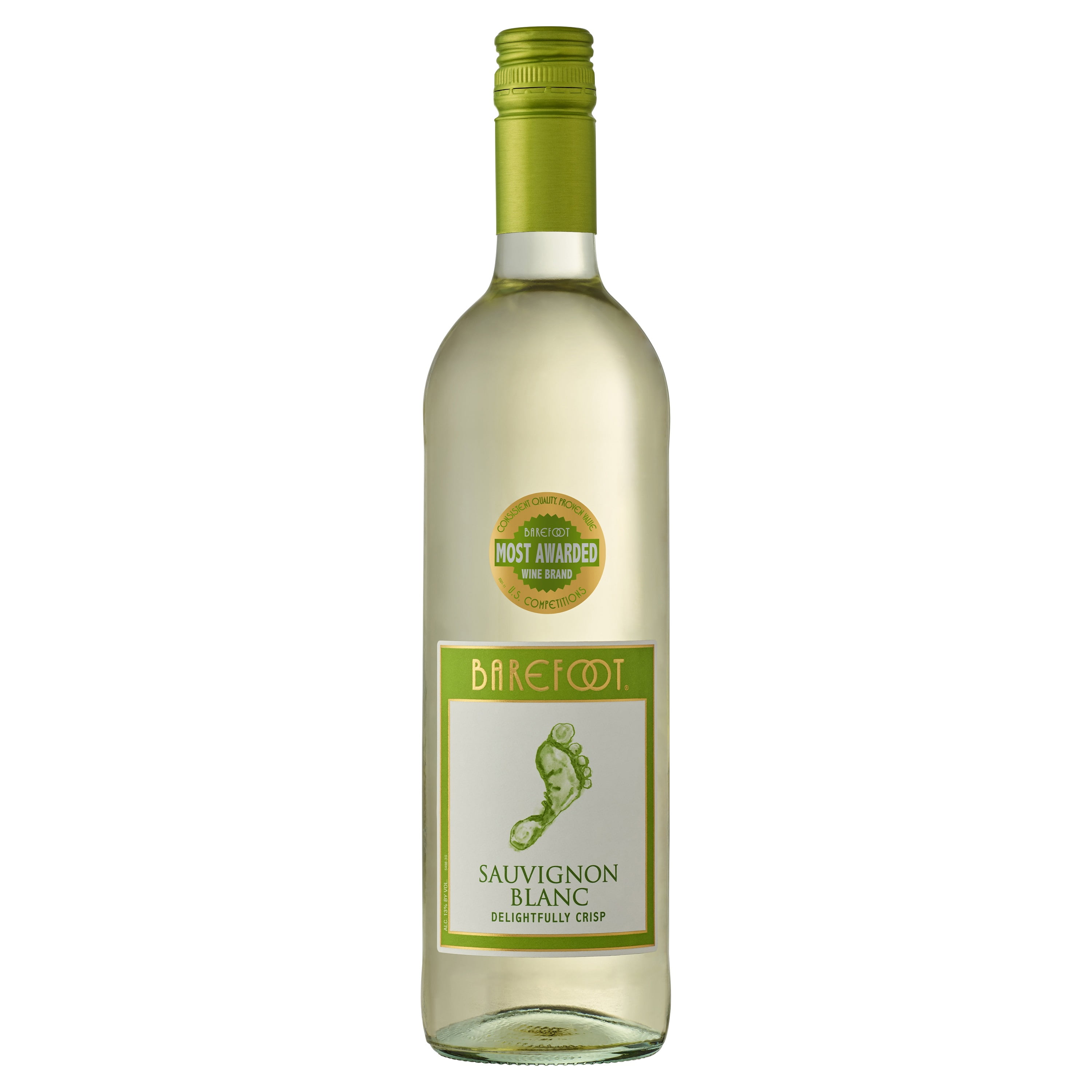 Barefoot Cellars Sauvignon Blanc White Wine, 750ml Bottle, 13% ABV