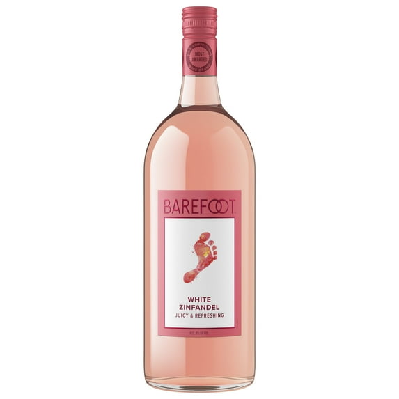 Barefoot Cellars White Zinfandel Rose Wine, 1.5L Bottle