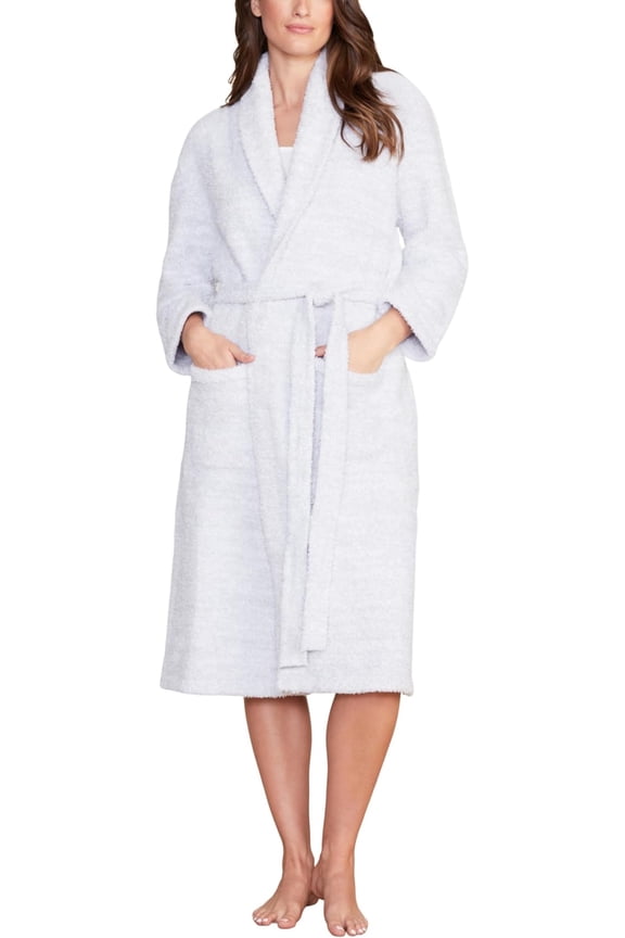 CozyChic Adult Robe, Heathered Ocean-White, Size 2