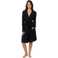 thumbnail image 1 of Barefoot Dreams CozyChic Lite Ribbed Robe, Black, L-XL, 1 of 3