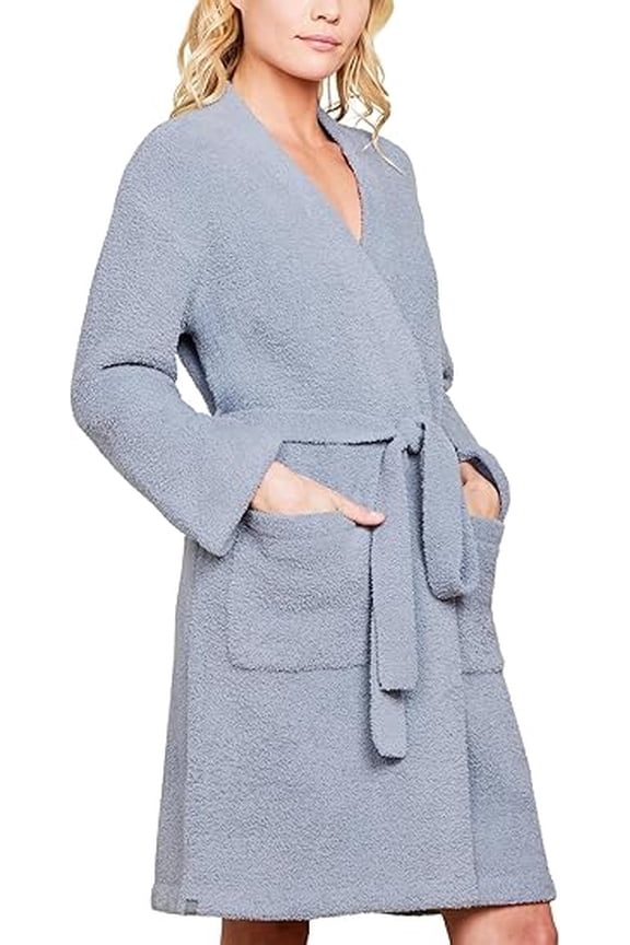 CozyChic Solid Robe, Moonbeam, L/XL