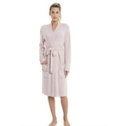 Barefoot Dreams Womens Cozychic Lite Ribbed Robe - Soft Loungewear Shawl Collar Bathrobe