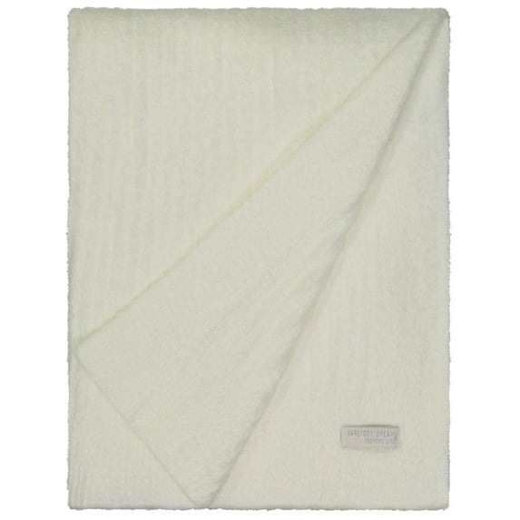 Barefoot Dreams Womens Cozychic Lite Sleepwear Nightwear Throw Ivory O/S