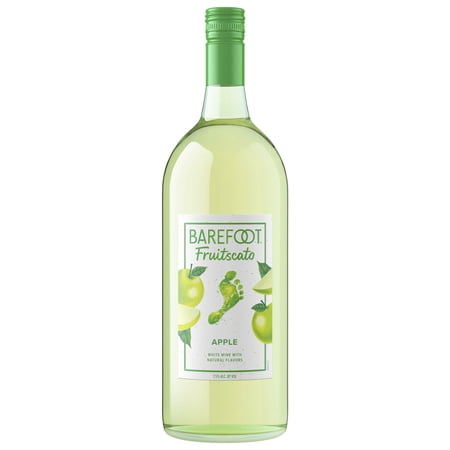 Barefoot Fruitscato Apple Moscato White Wine, 1.5L Bottle, 7.5% ABV