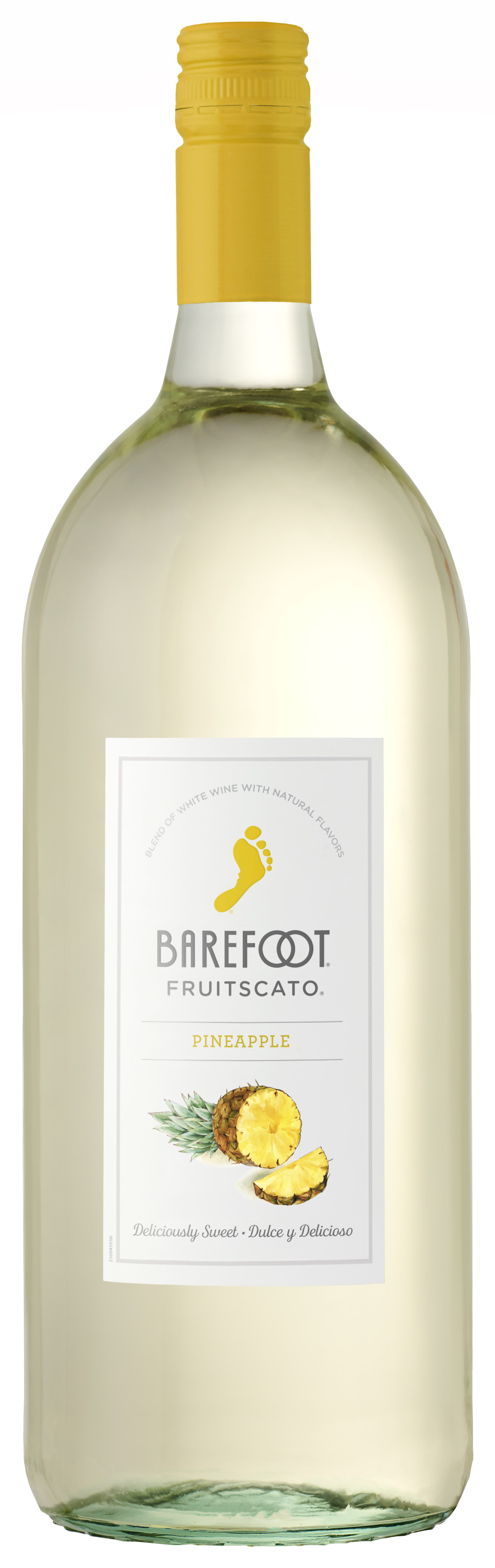 Barefoot Fruitscato Pineapple Moscato White Wine, 1.5L Bottle