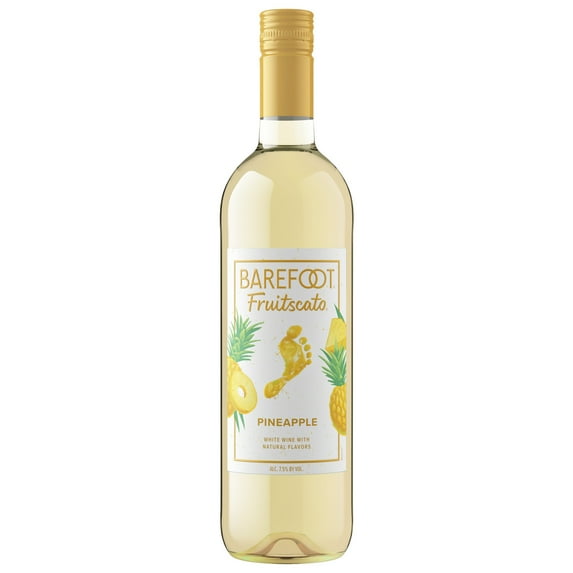 Barefoot Fruitscato Pineapple Moscato White Wine, 750ml Bottle, 7.5% ABV