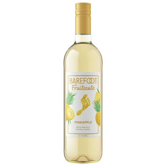 Barefoot Fruitscato Pineapple Moscato White Wine, 750ml Bottle, 7.5% ABV