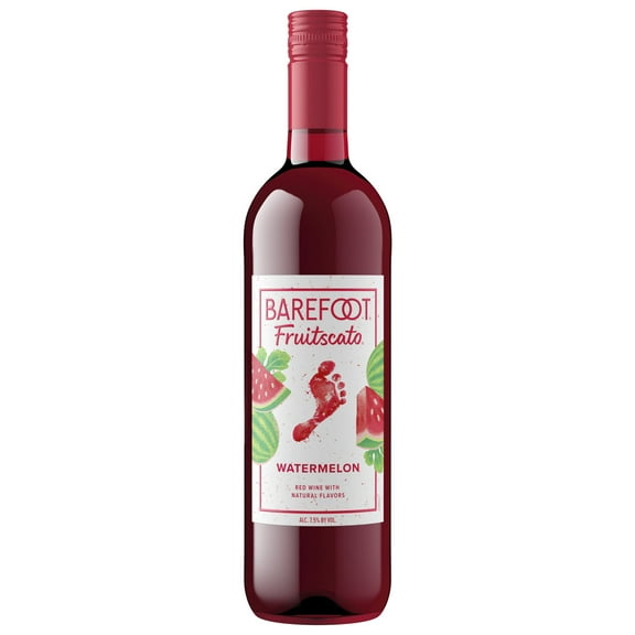 Barefoot Fruitscato Watermelon Moscato White Wine, 750ml Bottle, 7.5% ABV
