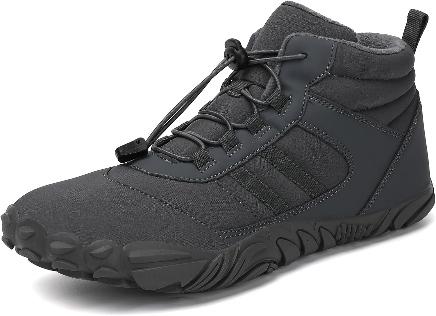 HOBIBEAR Brede Blotevoetenschoenen Mannen Vrouwen Wandelschoenen Trail Running Sneakers | Zero Drop Sole | Lichtgewicht Comfortabel, Grijs, 8 UK Wide HOBIBEAR Brede Blotevoetenschoenen Mannen Vrouwen Wandelschoenen Trail Running Sneakers | Zero Drop Sole | Lichtgewicht Comfortabel, Grijs, 8 UK Wide
