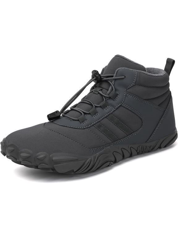 Barefoot Shoe Men Women Minimalist Trail Running Barefoot Sneakers Waterproof Hi-top Hiking Boots Wide Toe Box Cross Training Shoes Zero Drop Sole