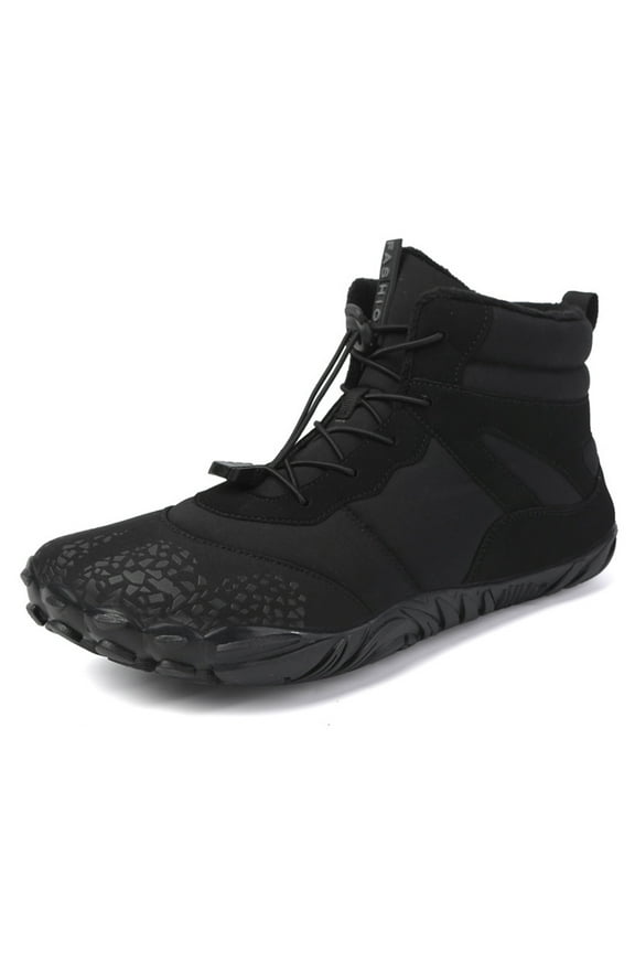 Barefoot Shoes Men Women Wide Toe Box Winter Minimalist Trail Runner Padded Warm Casual Hiking Cotton Boots Sneakers