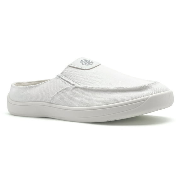 Barefoot Shoes Wide Toe Box Canvas Mules for Women with Fleece Comfortable Slip on Indoor Outdoor House Slippers