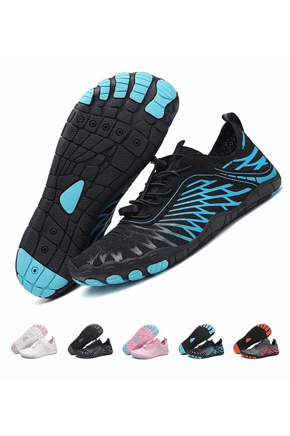 Barefoot Shoes, Wide Toe Box Non-Slip Comfort Flexible Athletic Footwear, Multi-Purpose Water Hiking Shoes for Men & Women, Outdoor Beach Swimming Surfing Gym Walking Trail Running Sneakers(blue)