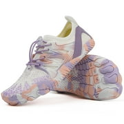 ELECSOP Barefoot Shoes Women Men, Wide Toe Water Shoes for Women Men, Aqua Swim Beach Sports Quick-Dry Hike Footwear Barefoot Womens for Kayaking Surfing Boating Fishing Diving