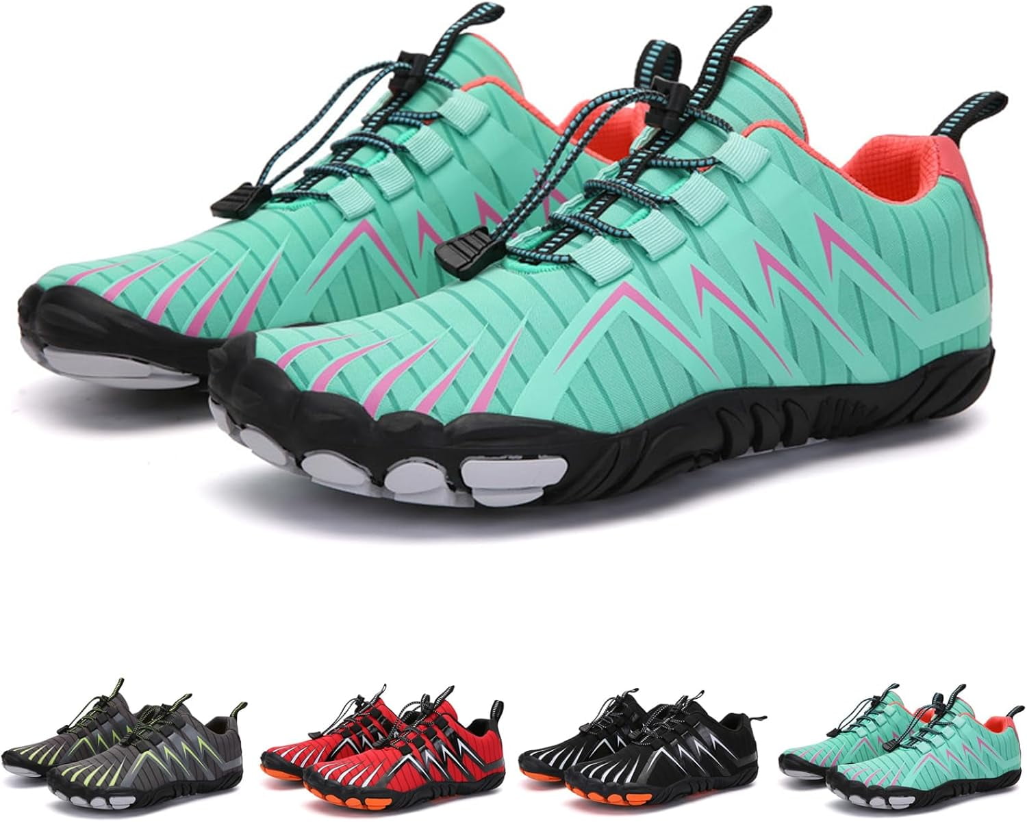 Barefoot Shoes for Men & Women - Waterproof Grounding Trail Runners, Wide Toe Box Non-Slip for Hiking Yoga Outdoor Activities