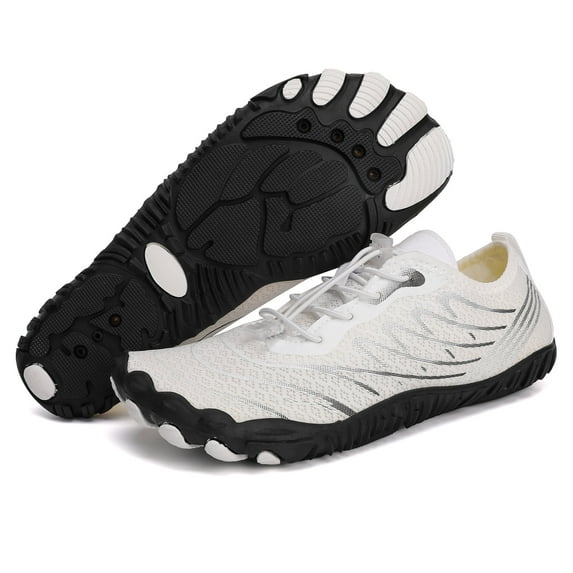 Barefoot Shoes for Women, Women's Water Shoes, Wide Toe Box Slip on Dynamic Non-Slip Outsole Breathable Barefoot Shoes Water Active Beach Shoes