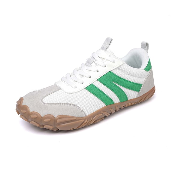 Barefoot Sneakers for Women Men Wide Toe Box Casual Walking Shoes Zero Drop Platform Non- Minimalist Shoes for Everyday Comfort(Green/45)