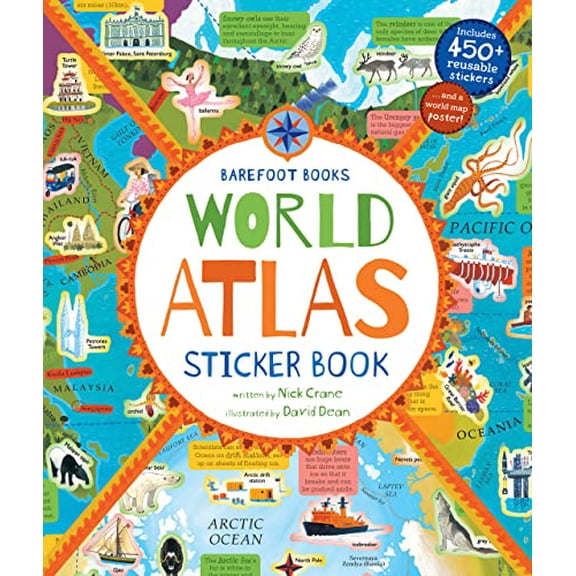 Pre-Owned Barefoot Books World Atlas Sticker Book (Paperback) 178285830X 9781782858300