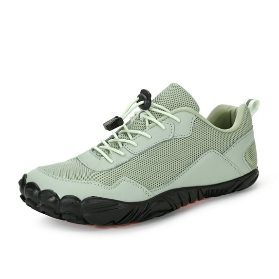 Barefoot Water Shoes Mens Trail Runner Wide Toe Box Hiking Shoes Minimalist Zero Drop Sole Quick Dry Water Sports Sneakers Light Green 45