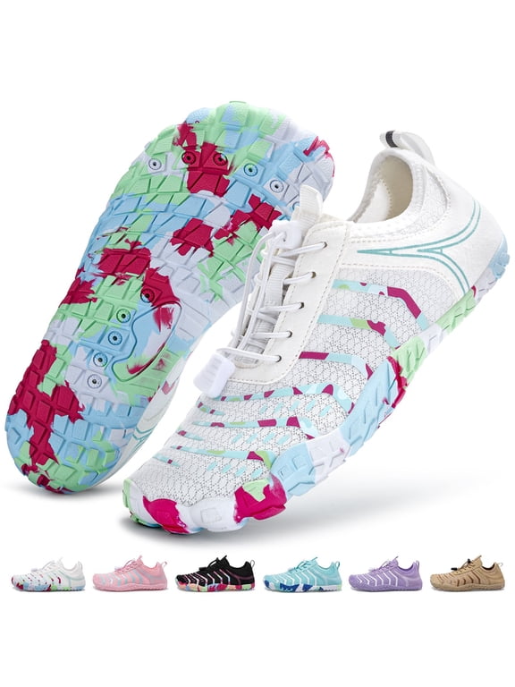 Barefoot Shoes Women/Men Water Shoes, Pro Healthy Non-Slip Flexible Wide Toe Box Casual Footwear, Waterproof Design ,Unisex Lightweight for Beach Pool Running Walking Swimming Workout Outdoor