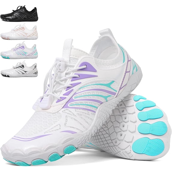 Barefoot Water Shoes for Women Men, Wide Toe Box Quick-Dry Aqua Shoes ...