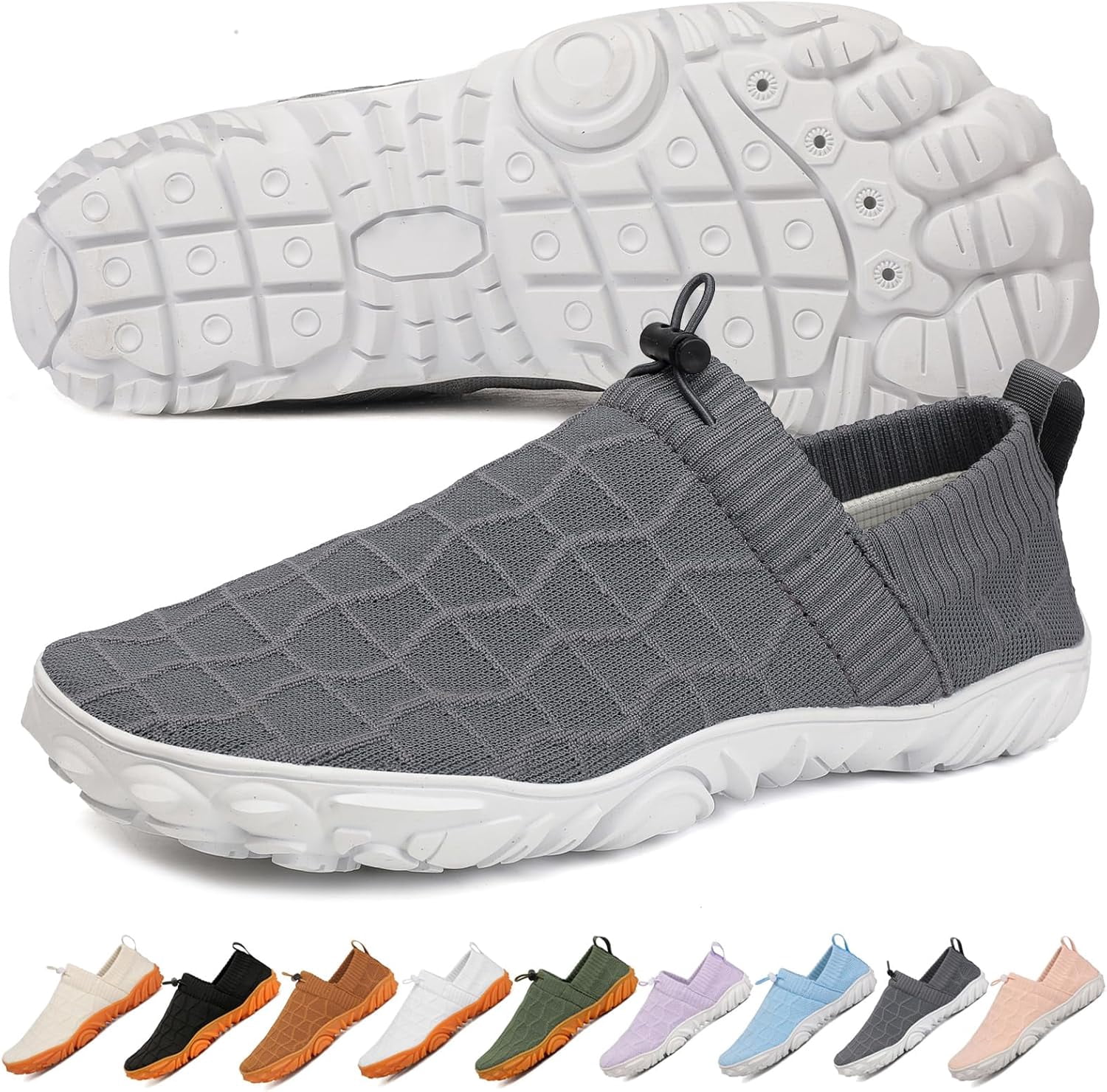Barefoot Water Shoes for Women Men, Zero Drop Wide Toe Box Athletic ...