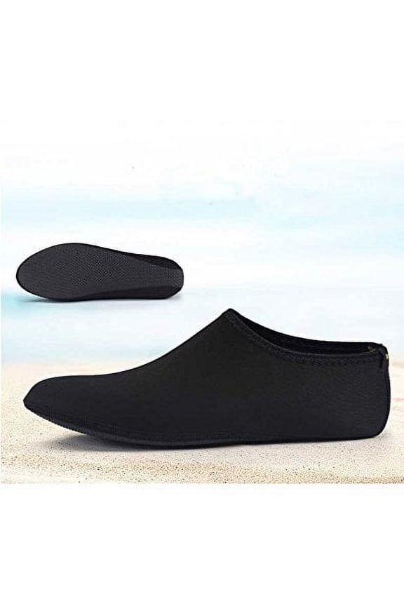 Unisex Water Shoes Quick-Dry Aqua Socks Black Size L