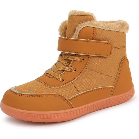 Barefoot Winter Boots Kids Waterproof Winter Footwear Barefoot Shoes Hiking Footwear Wide Toe Box Boots