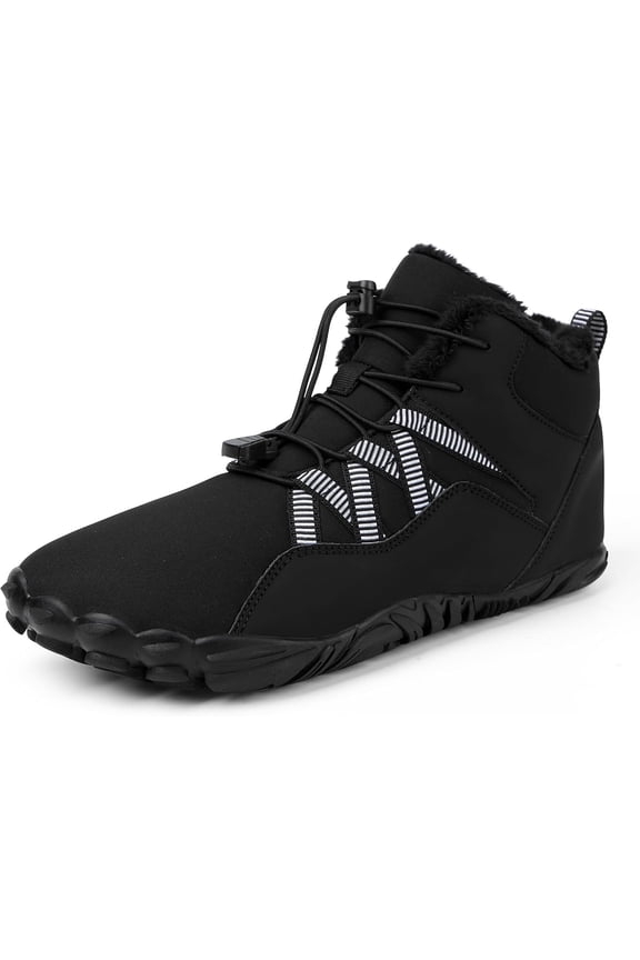 Barefoot Winter Boots - Men's & Women's All-Weather Sneakers with Wide Toe Box &  Running and Hiking