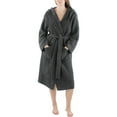 thumbnail image 1 of Barefoot Dreams Women's Cozychic Ribbed Hooded Robe - Soft Plush Microfiber, 1 of 2