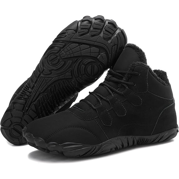 Barefoot Womens Winter Boots, Non-Slip Walking Snow Boots for Men Waterproof Hiking Shoes Outdoor