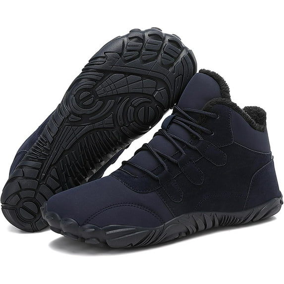 Barefoot Womens Winter Boots, Non-Slip Walking Snow Boots for Men Waterproof Hiking Shoes Outdoor