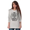 thumbnail image 1 of Barefoot and Buck Wild Country Love Women Plus Size Long Sleeve Graphic Tee Brisco Brands 2X, 1 of 5