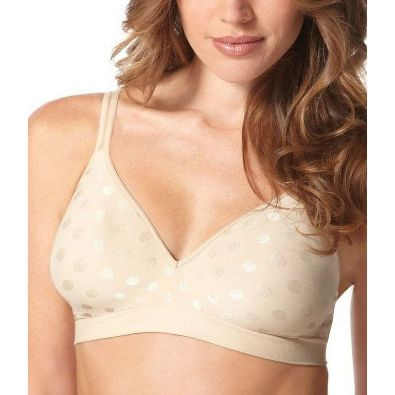 Barely There CustomFlex Fit Dot Wirefree Bra- 4546 SOFT TAUPE DOT X-Lg 