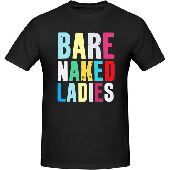 Barenaked Ladies Music T-Shirt for Men Women Cotton Crew Neck Short Sleeve Casual Stylish Tee Black