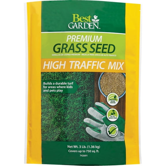 Barenbrug USA Best Garden Premium Play & High Traffic Grass Seed - Pack of 2
