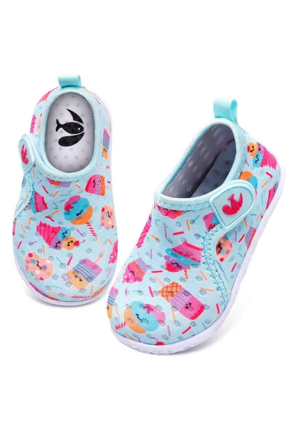 Baby Boys & Girls Water Shoes Beach Quick Dry Swim Barefoot Aqua Socks Outdoor Athletic Pool Shoe Ice Cream Infant
