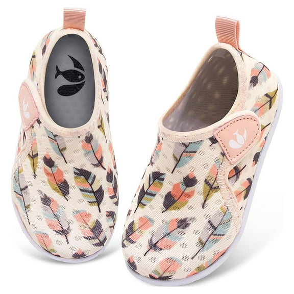 Barerun Baby Boys Girls Water Walking Shoes Barefoot Aqua Socks Beach Pool Swim Shoe Feather Infant