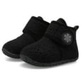 thumbnail image 1 of Barerun Girls Boys Slipper Kids Warm Lightweight Toddler Child Shoes Black, 1 of 7