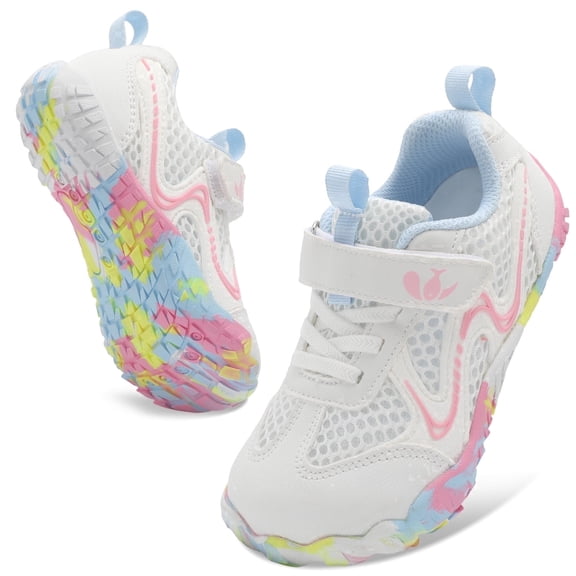 Barerun Wide Little Kid Shoes Mesh Non slip Sneakers