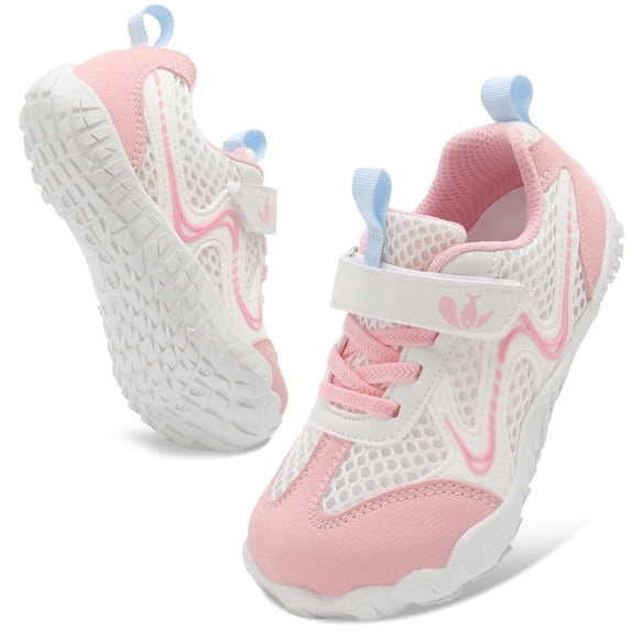 Barerun Kids Shoes Boys Girls Sport Sneakers,Wide,Anti-Slip,Closed Toe,4 Big Kid