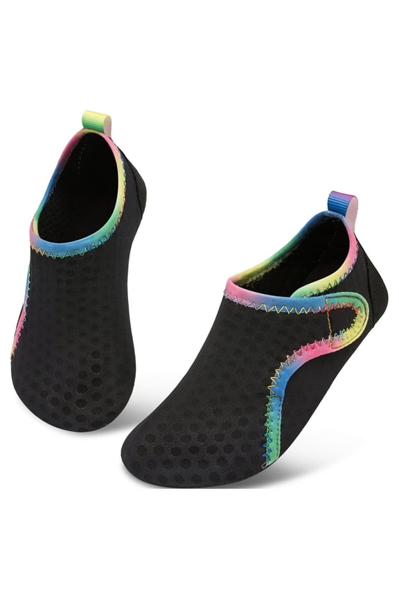 Kids Boys and Girls Summer Athletic Water Shoes Aqua Socks for Beach Swimming Pool Toddler