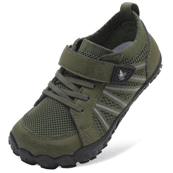 Barerun Kids Shoes Girls Boys Wide Shoes Knit Anti-Slip Hiking Sneakers 1 Big Kid