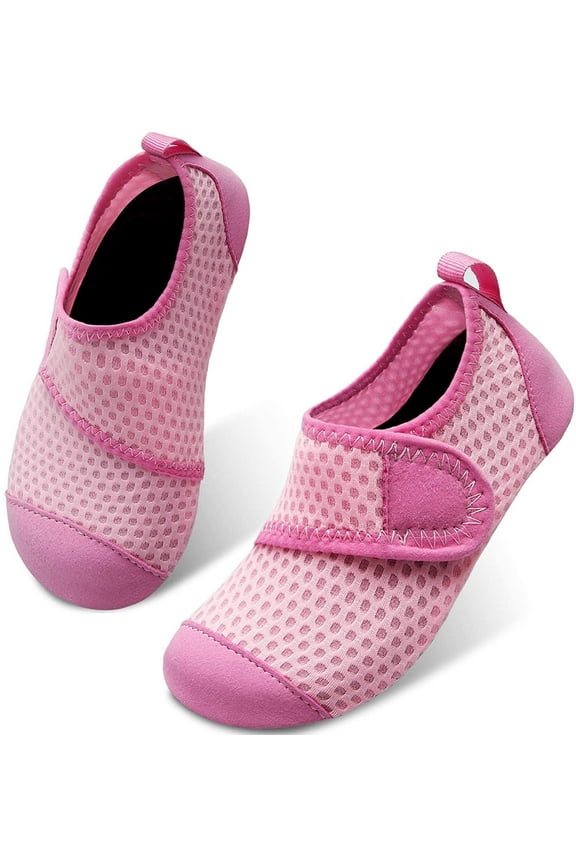 Kids Swim Water Shoes Barefoot Aqua Socks Shoes for Beach Pool Surfing Yoga for Baby Boys Girls Pink 11-11.5 Little Kid